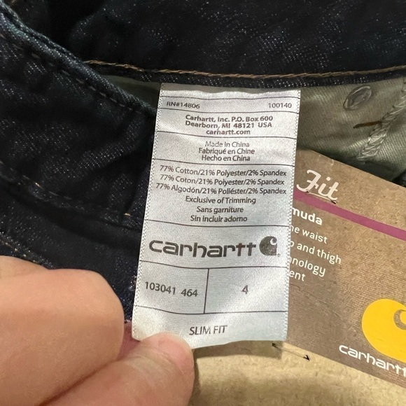 Carhartt Womens Jeans Shorts - Size 4 - NWT - Picture 5 of 7